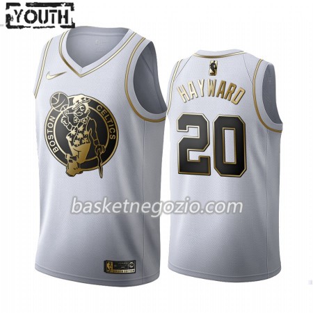 Canotte Bambino Boston Celtics Gordon Hayward 20 2019-20 Nike Bianco Golden Edition Swingman
